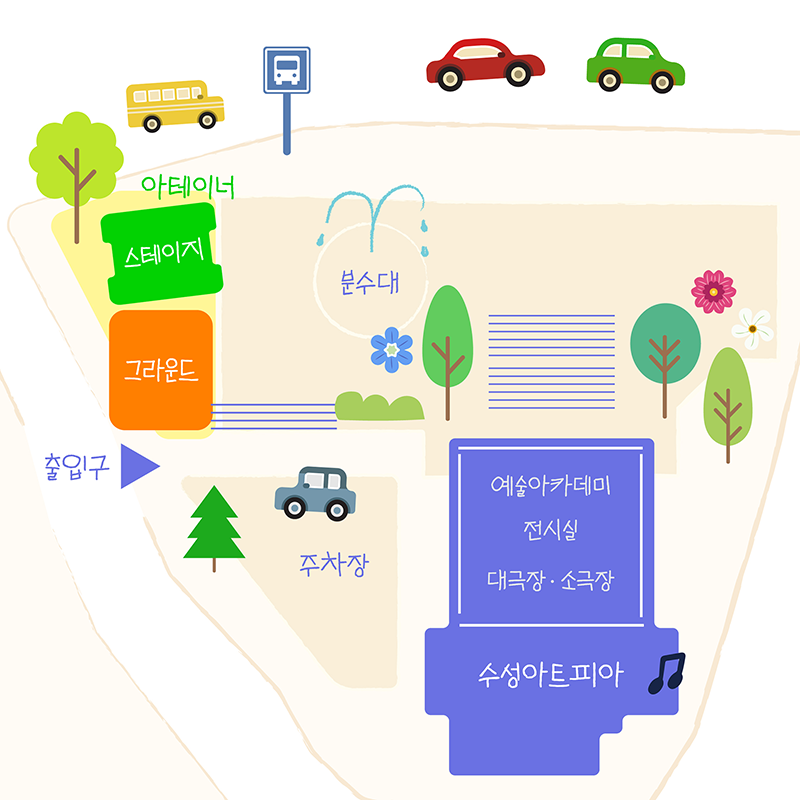 아테이너 위치 안내